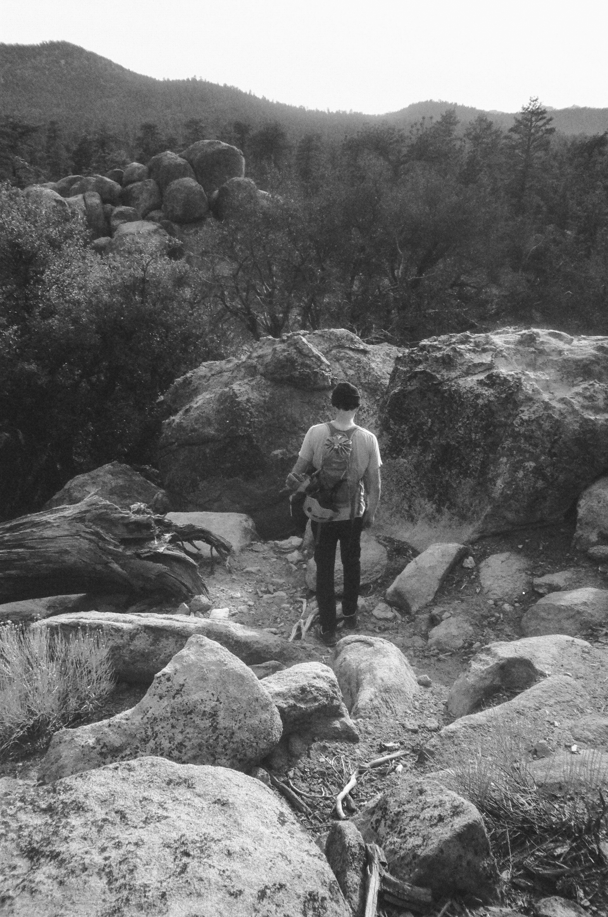 Leaving the crag